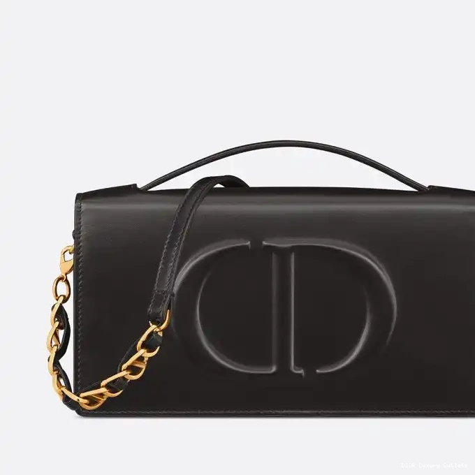 Calfskin CD Signature Black Mini Bag Dior 0324 Luxury